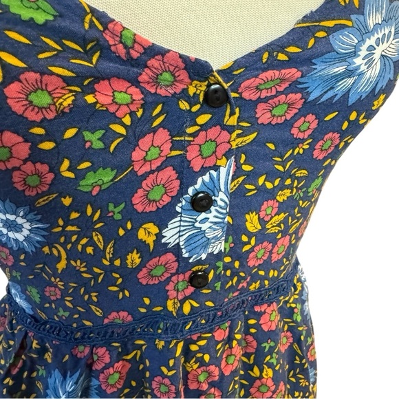 Parisian Works Blue and Yellow Floral Dress - Picture 4 of 4